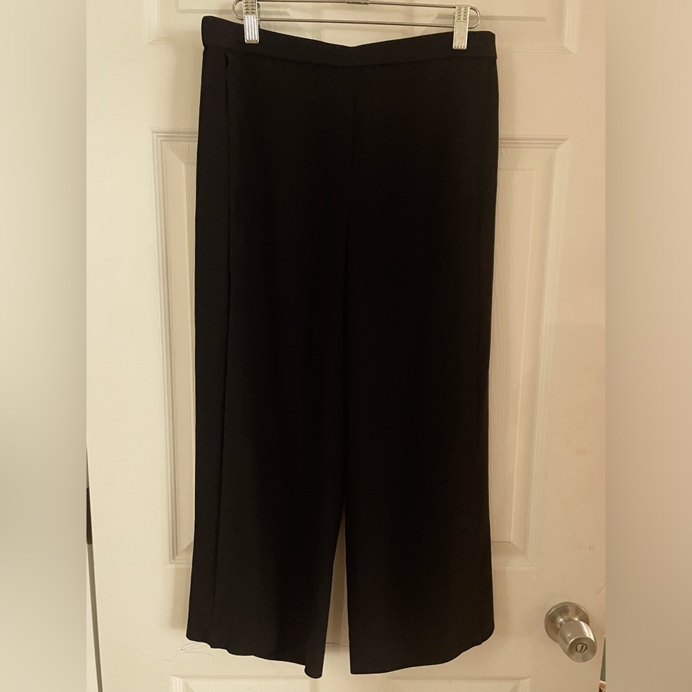 Theory Black Wide Leg Pants